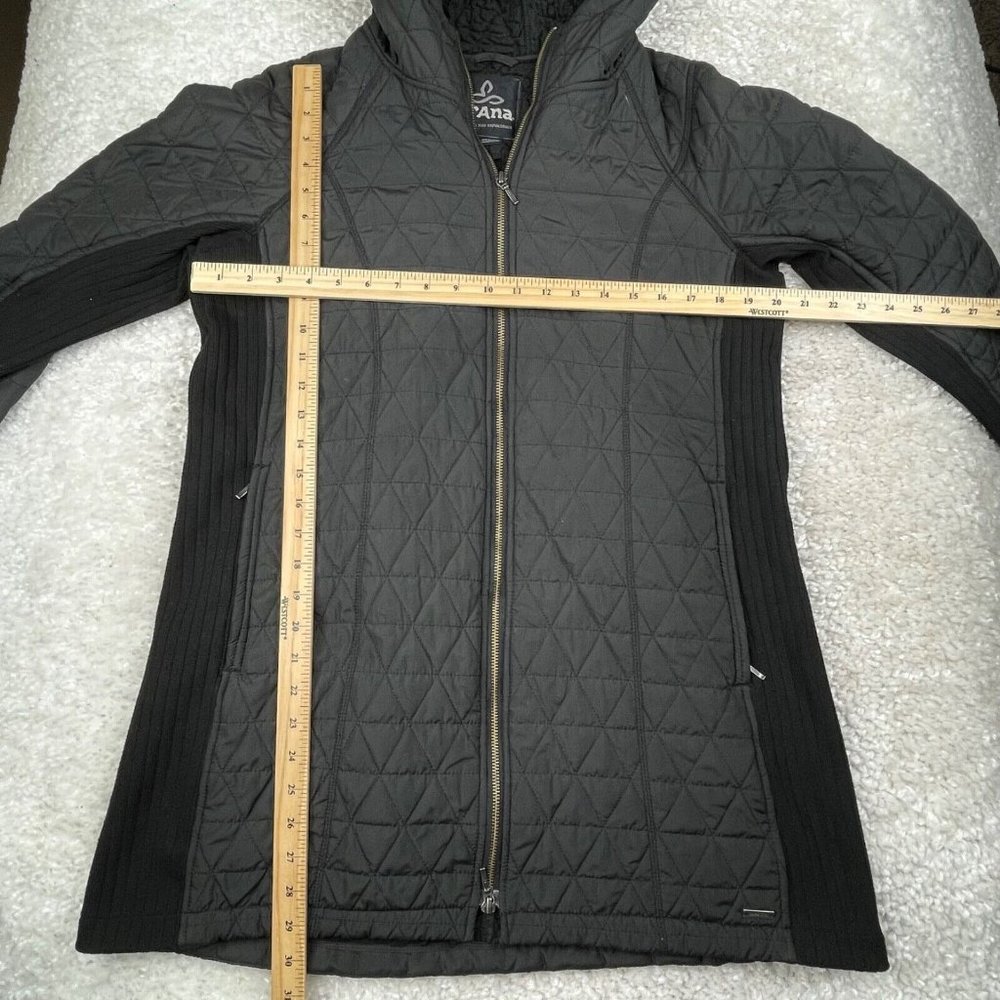 Prana Esla Long Black Sherpa Lined Coat - Picture 12 of 14